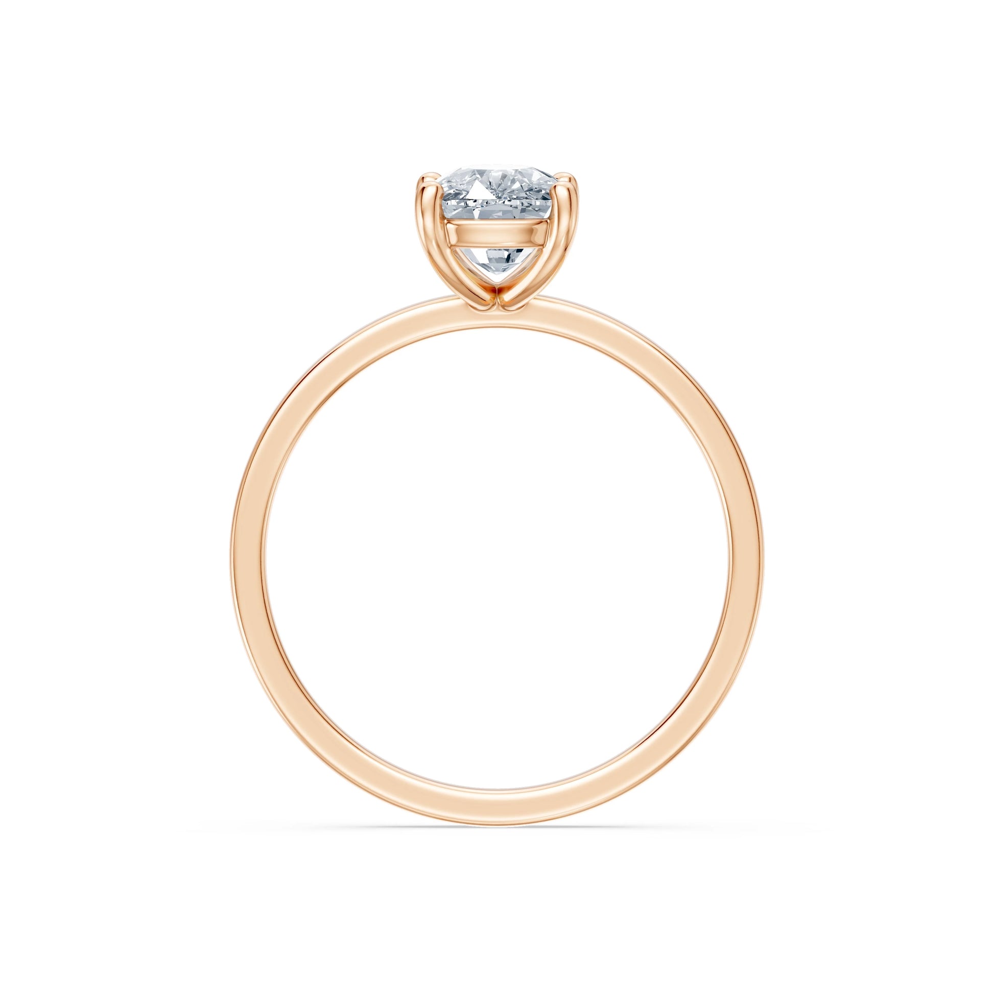 Cushion Lab Grown Diamond Solitaire Engagement Ring 1.5ct by Qutahia Jewellery
