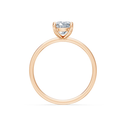 Cushion Lab Grown Diamond Solitaire Engagement Ring 1.5ct by Qutahia Jewellery
