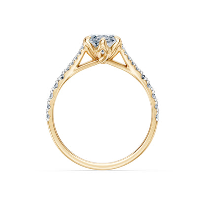 Marquise Lab Grown Diamond Micro Pave Eternity Ring 1.5ct by Qutahia Jewellery