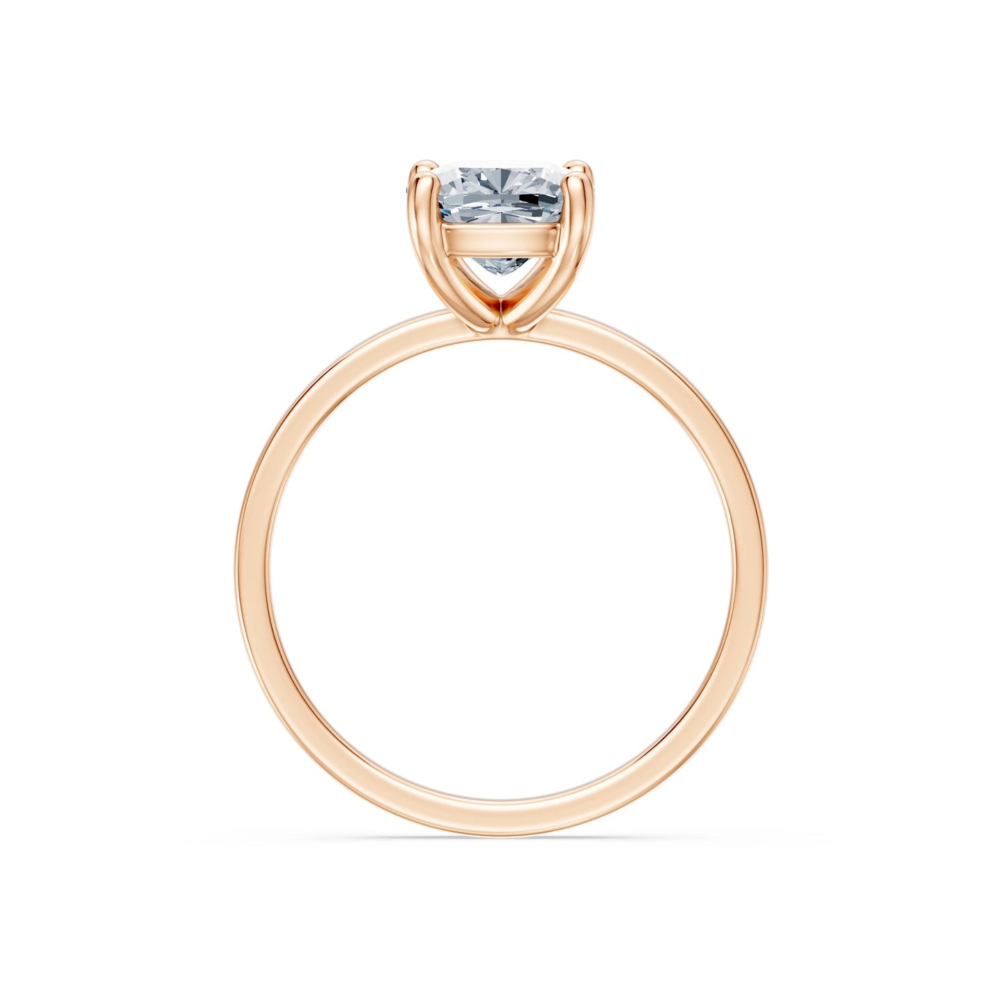 Cushion Lab Grown Diamond Solitaire Engagement Ring 2.0ct by Qutahia Jewellery