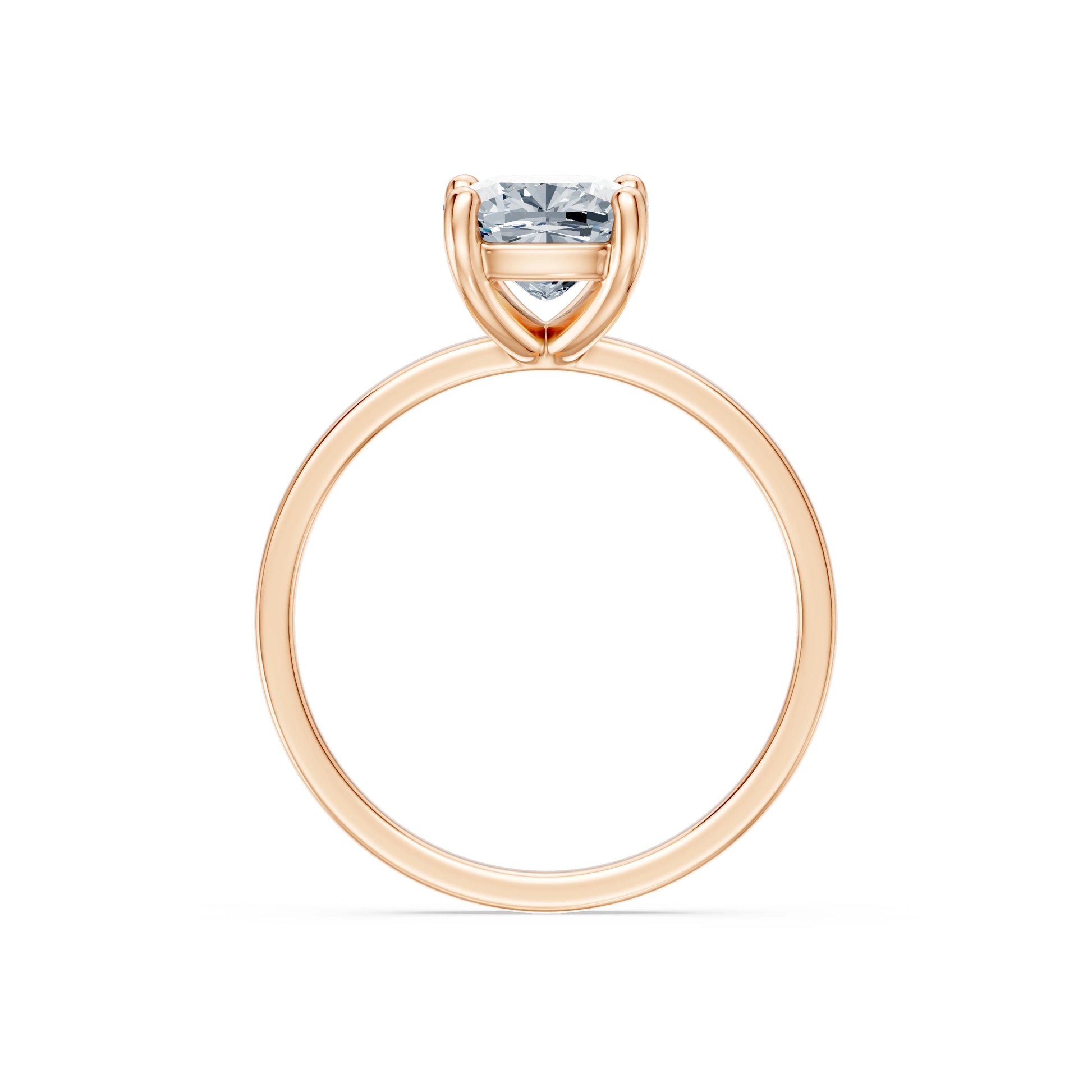Cushion Lab Grown Diamond Solitaire Engagement Ring 2.0ct by Qutahia Jewellery
