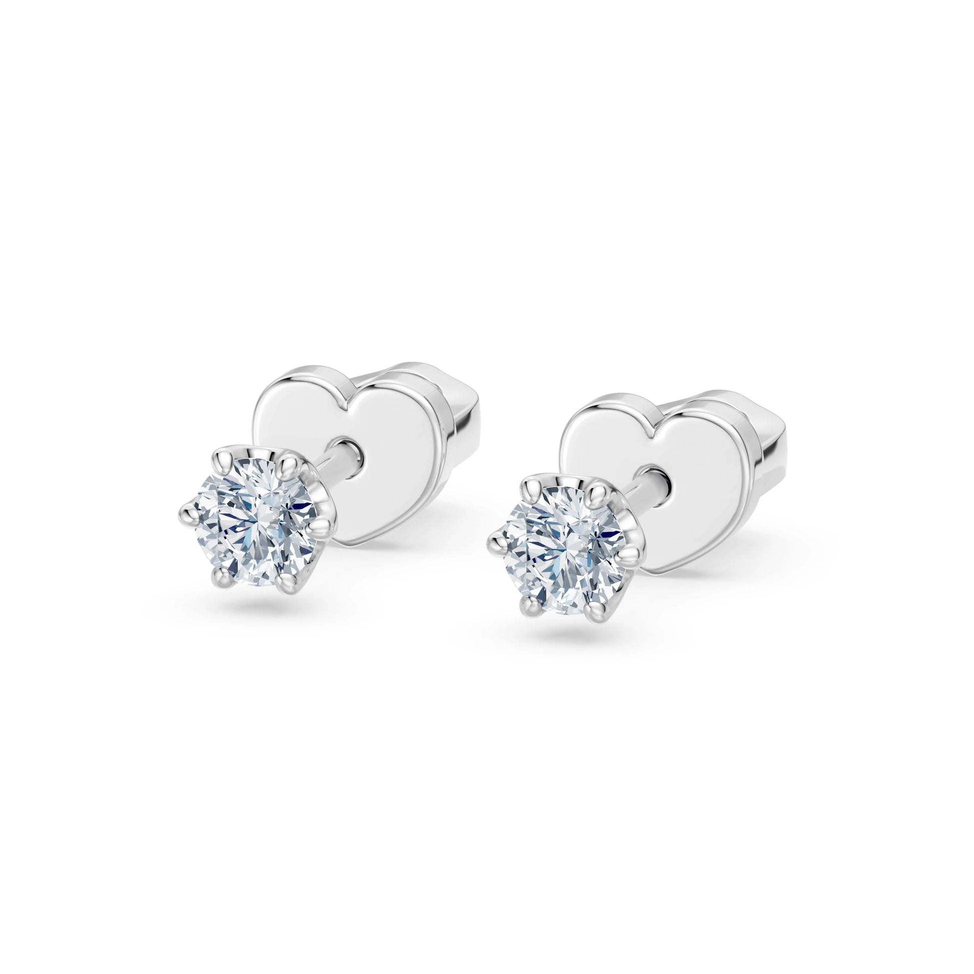 Solitaire Butterfly Earring, 0.3 ct — 102-10040/1(3.4)