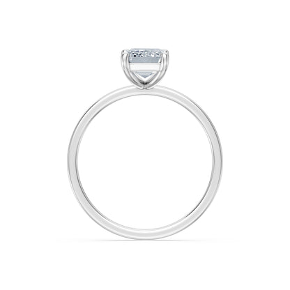 Emerald Lab Grown Diamond Solitaire Engagement Ring 1.5ct by Qutahia Jewellery