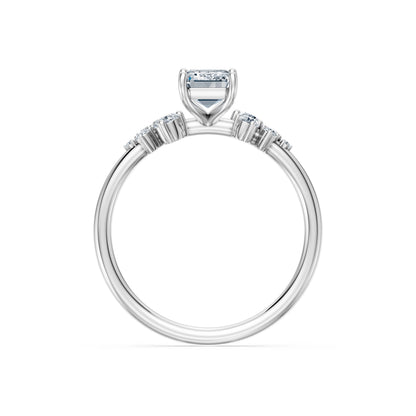 Emerald Lab Grown Diamond Classic Pave Eternity Ring 1.0ct by Qutahia Jewellery