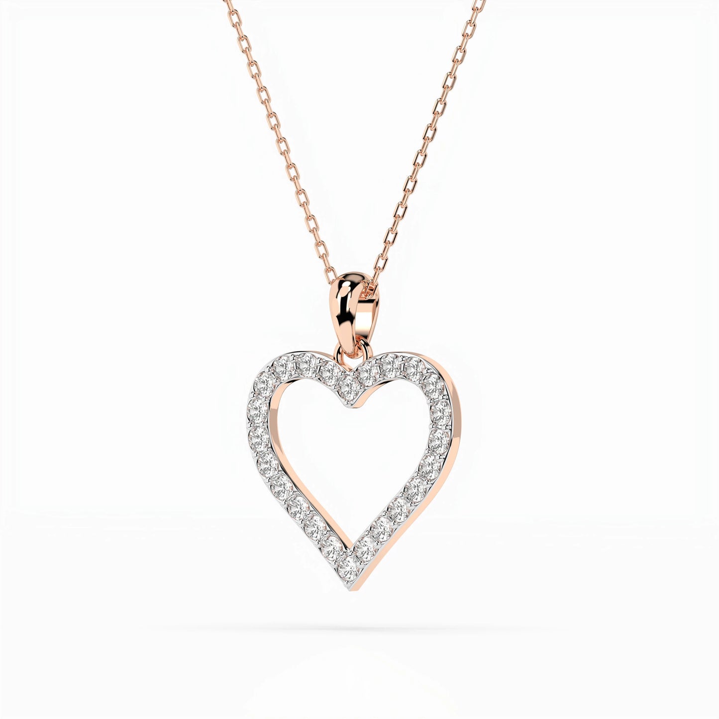 Minimalism Necklace (Round), 0.31 ct — 104-10060