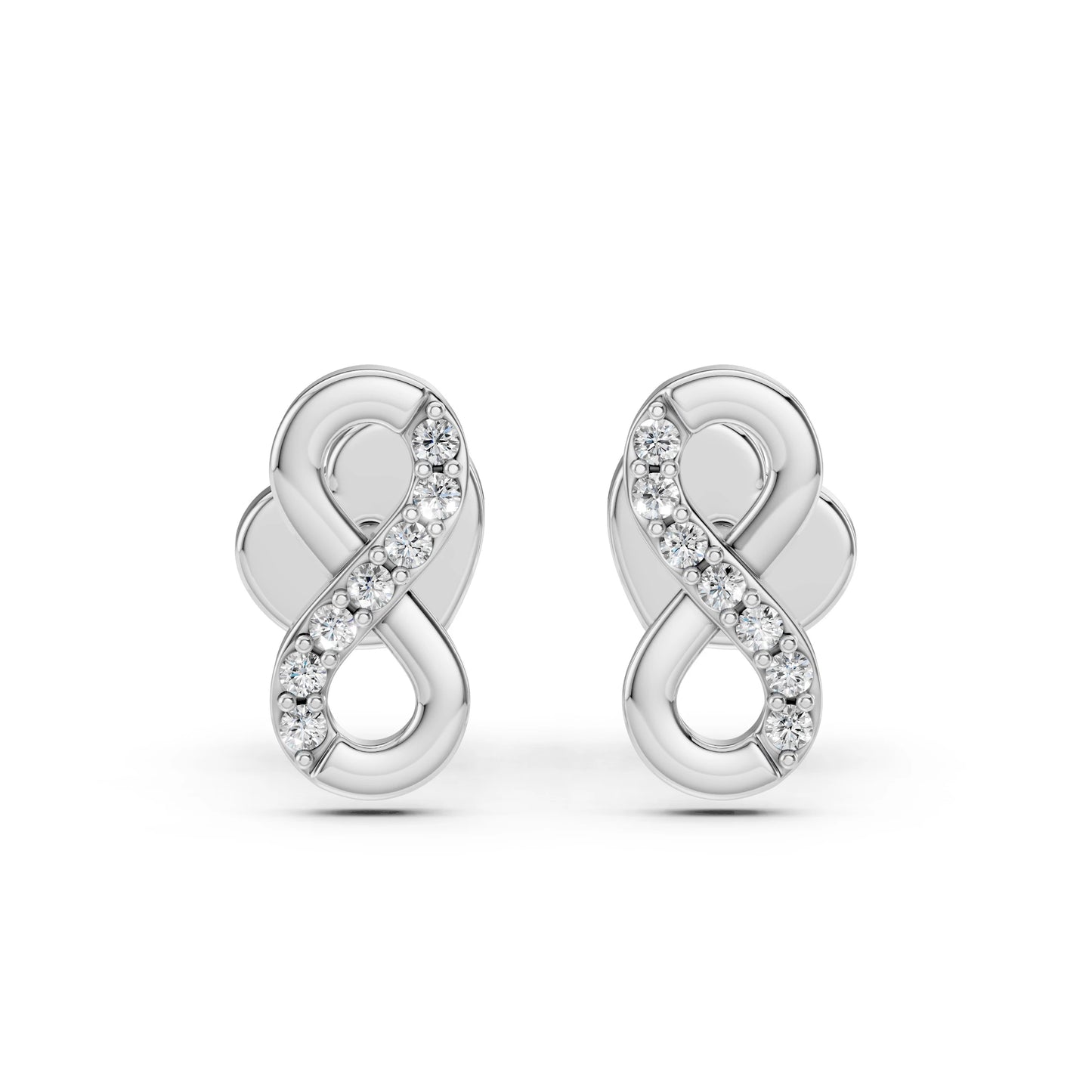Minimalism Earring (Round), 0.09 ct — 102-10092