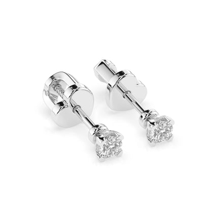 Solitaire Butterfly Earring (Round), 0.3 ct — 102-10089/2(3.4)
