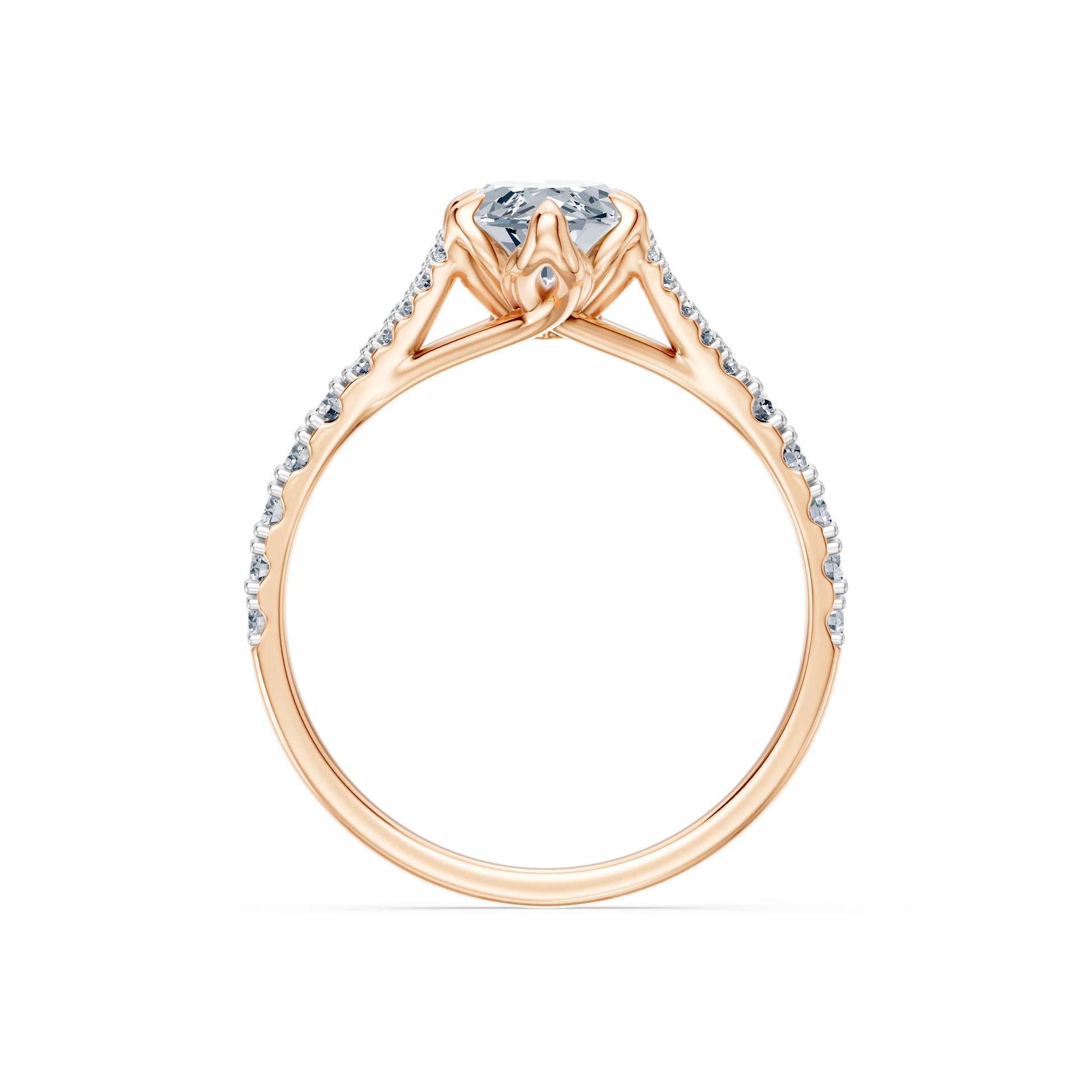 Marquise Lab Grown Diamond Micro Pave Eternity Ring 1.5ct by Qutahia Jewellery