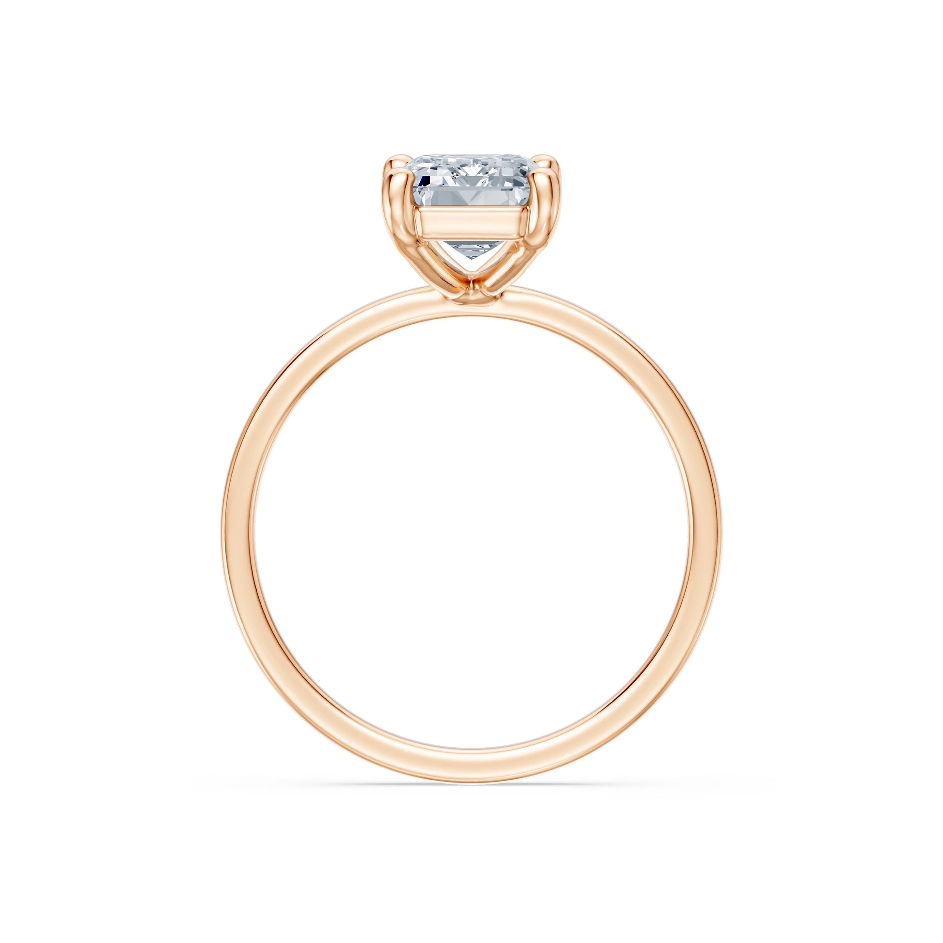Emerald Lab Grown Diamond Solitaire Engagement Ring 2.0ct by Qutahia Jewellery