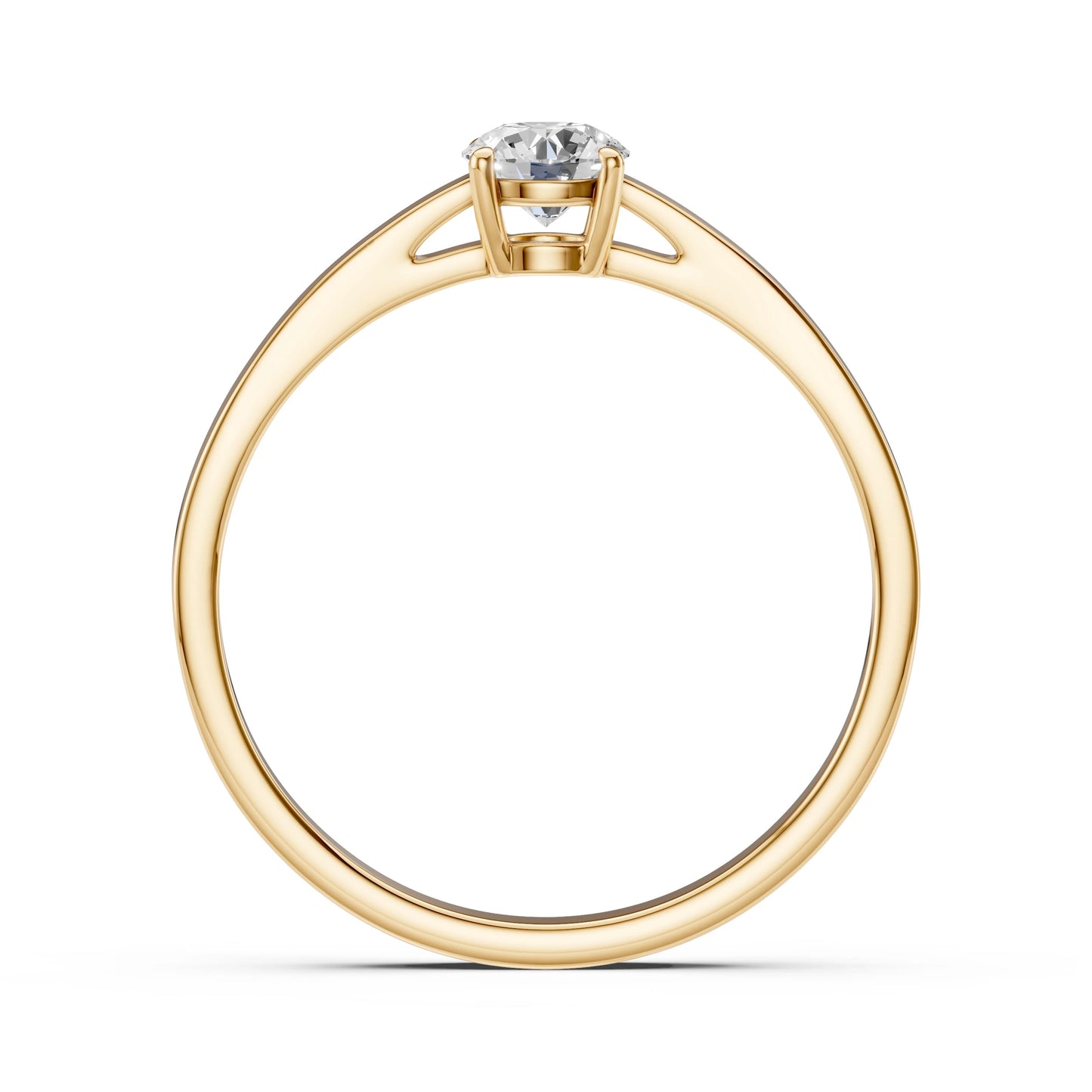 Solitaire Ring (Round), 0.45 ct — 101-10012/1(4.8)