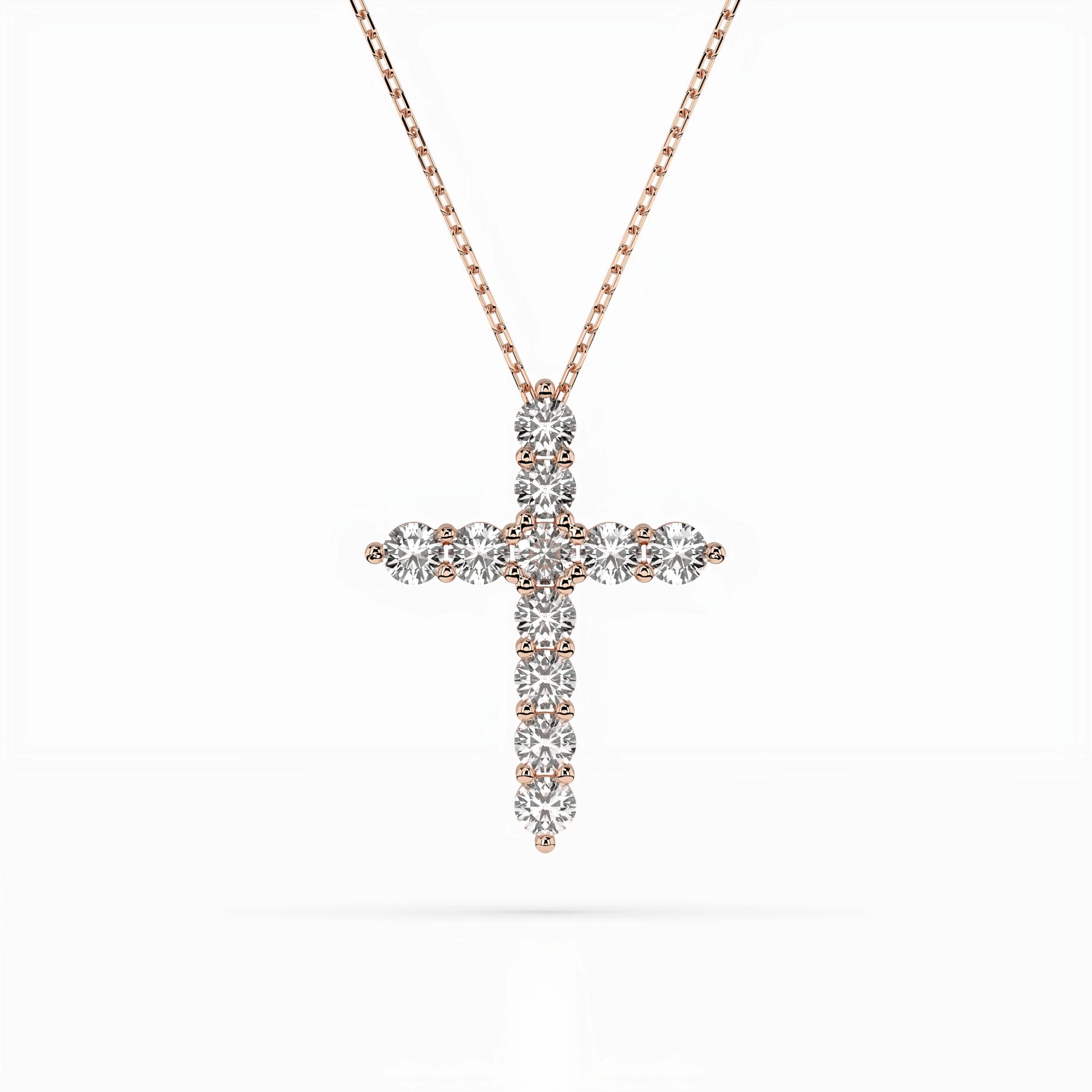 Minimalism Necklace (Round), 1.1 ct — 104-10039(3.0)