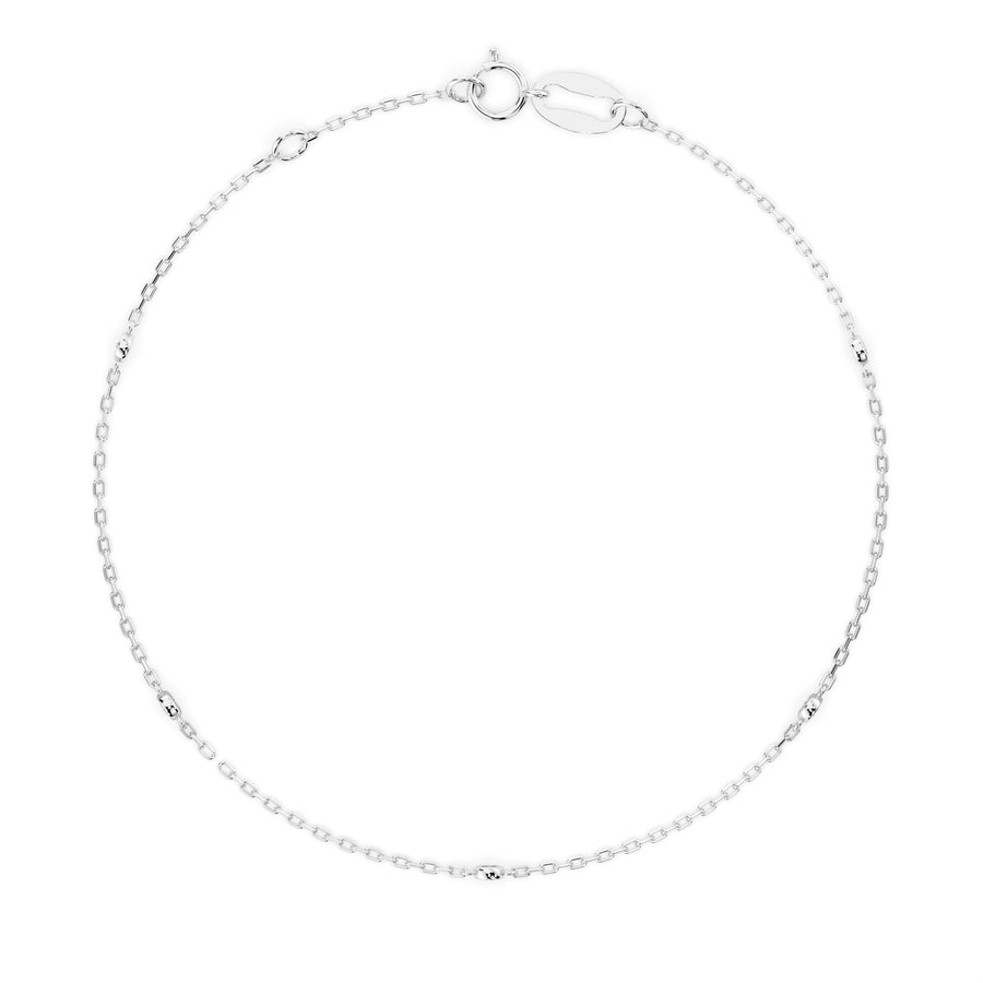 Diamond Bracelet Gold Round 0.07ct by Qutahia Jewellery