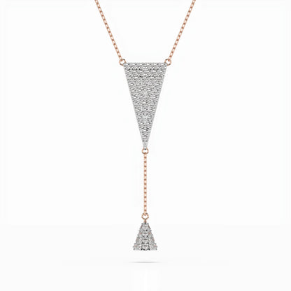Minimalism Necklace (Round), 0.41 ct — 104-10018/2