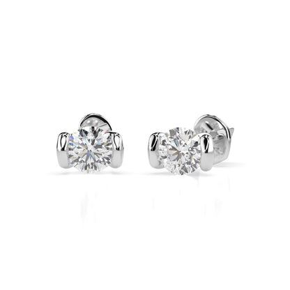 Solitaire Butterfly Earring (Round), 0.4 ct — 102-10016(3.7)