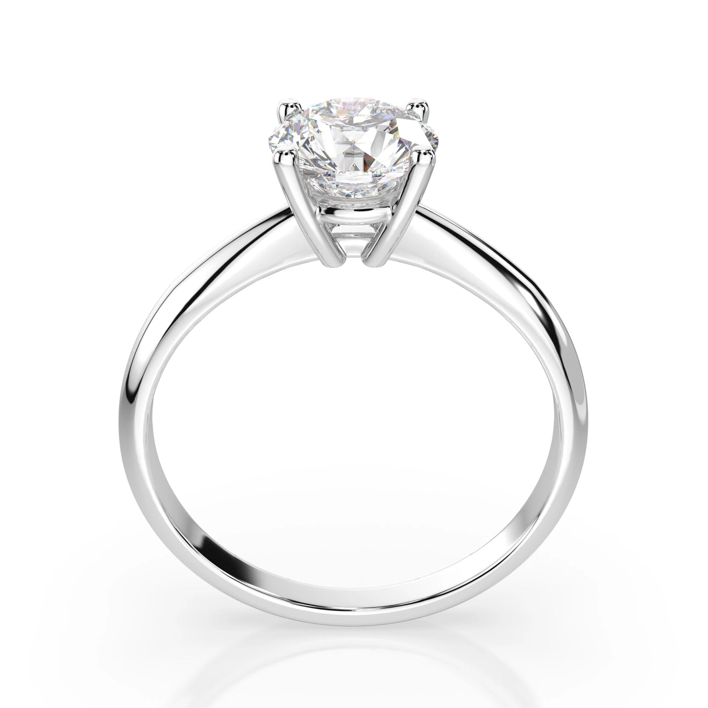 Solitaire Ring (Round), 1.0 ct — 101-10021(6.5)
