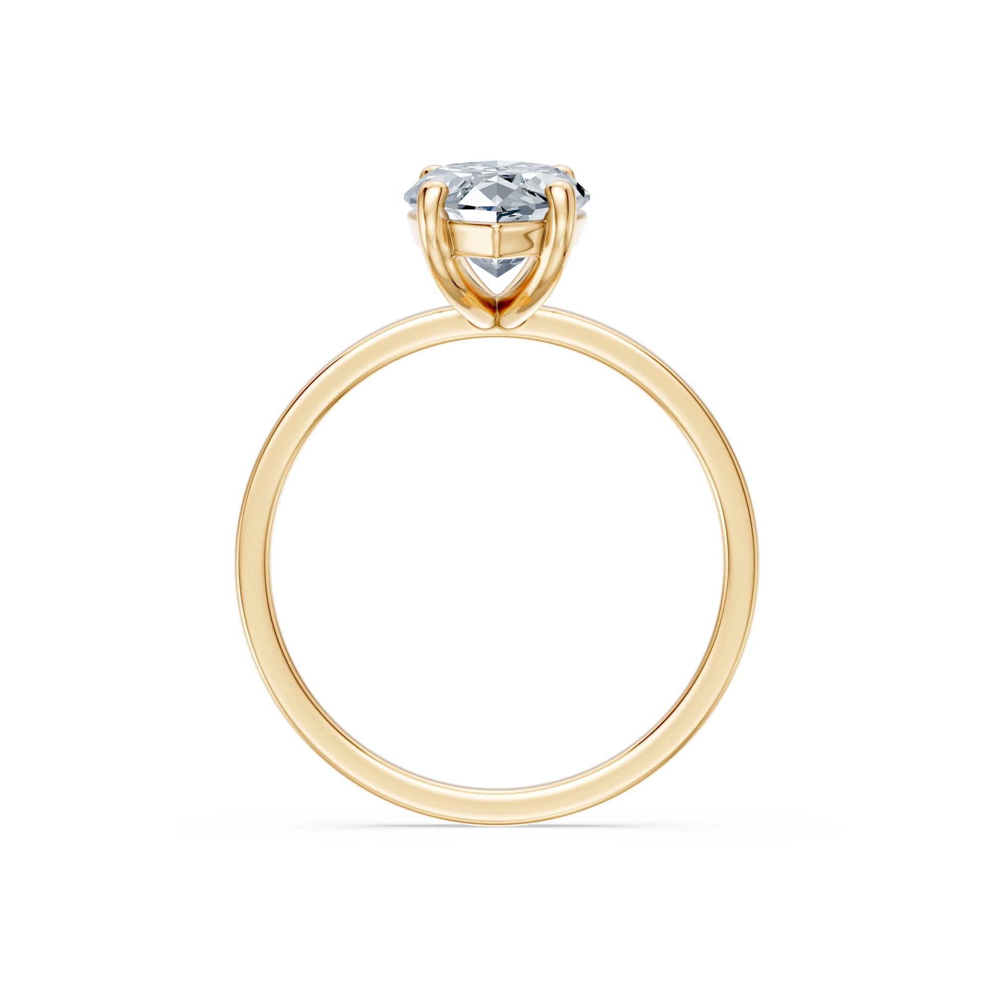 Marquise Lab Grown Diamond Solitaire Engagement Ring 2.0ct by Qutahia Jewellery