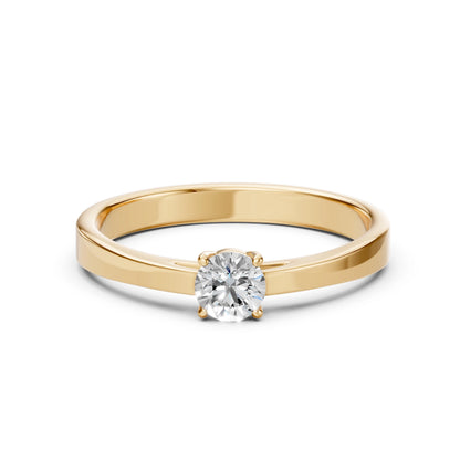 Solitaire Ring (Round), 0.4 ct — 101-10012/1(4.7)