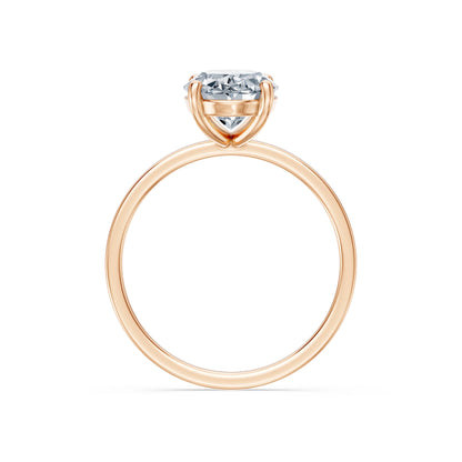 Oval Lab Grown Diamond Solitaire Engagement Ring 2.0ct by Qutahia Jewellery