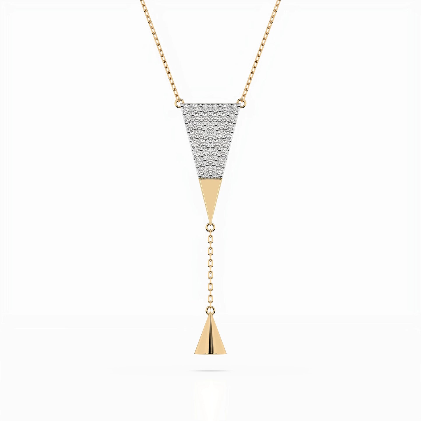 Minimalism Necklace (Round), 0.22 ct — 104-10018