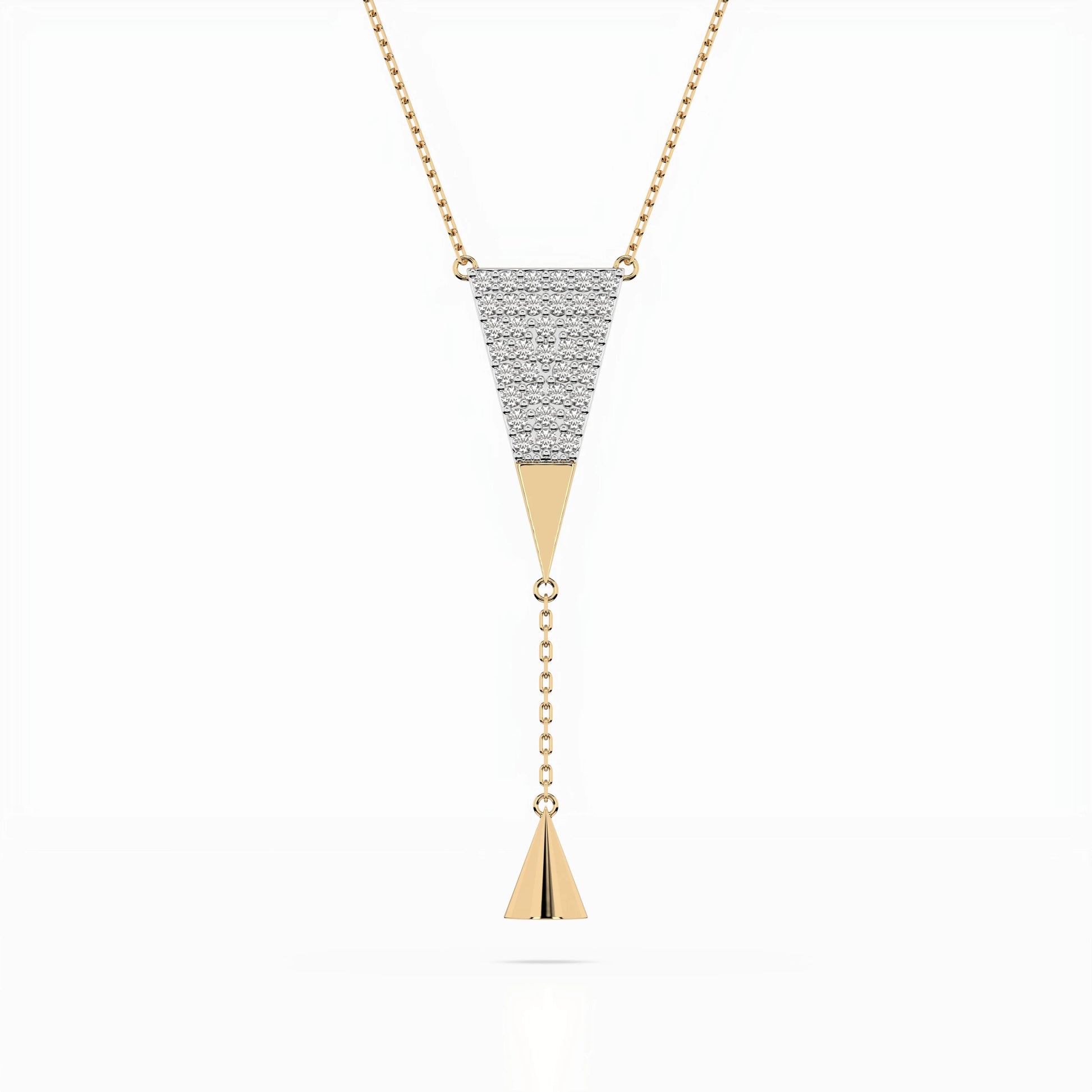 Minimalism Necklace (Round), 0.22 ct — 104-10018
