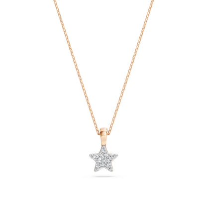 Minimalism Necklace (Round), 0.03 ct — 104-10077
