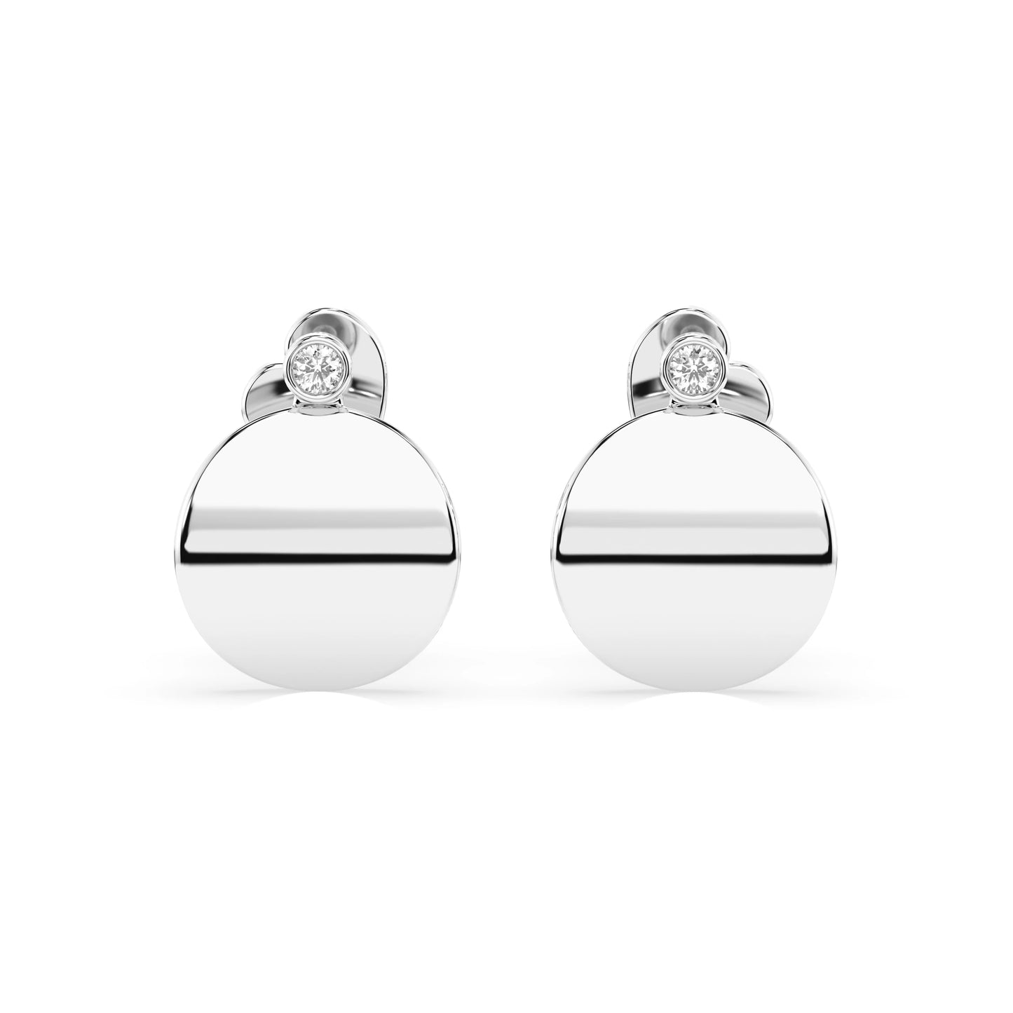 Minimalism Earring (Round), 0.04 ct — 102-10067