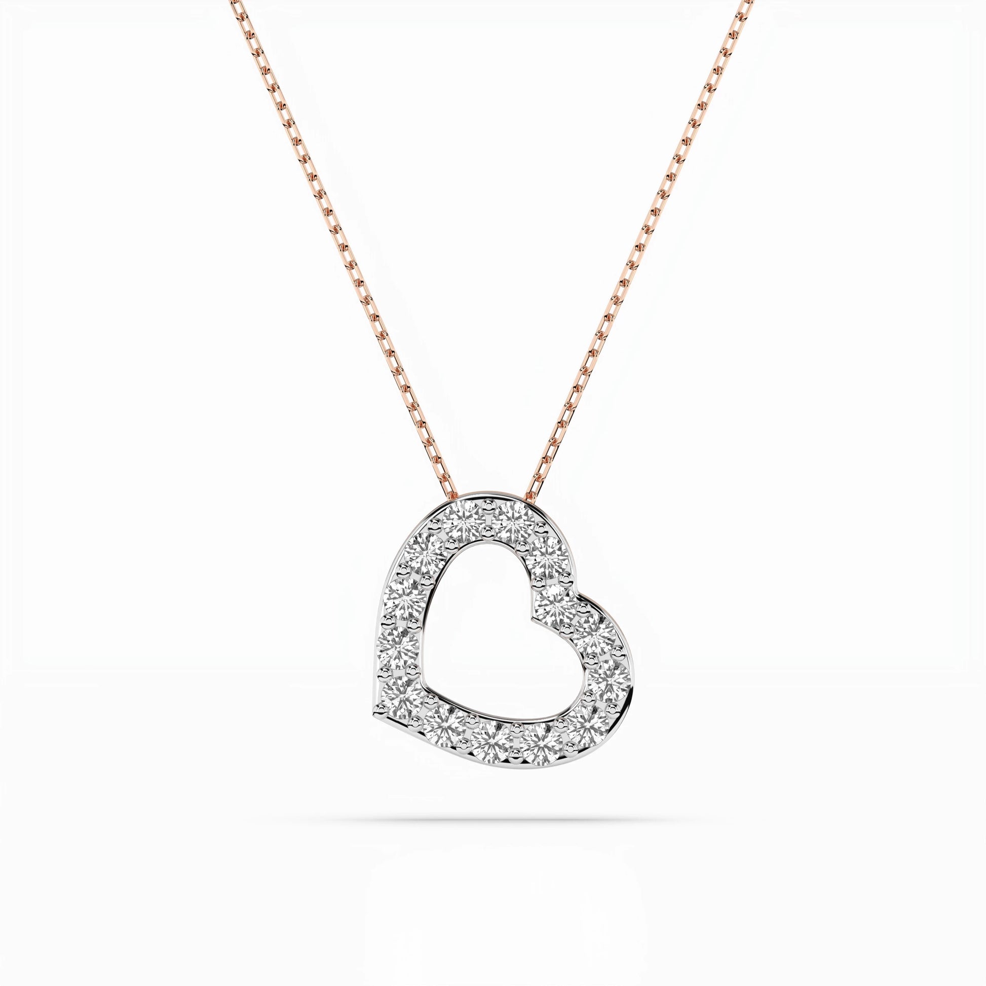 Minimalism Necklace (Round), 0.35 ct — 104-10061