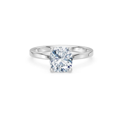 Cushion Lab Grown Diamond Solitaire Engagement Ring 2.0ct by Qutahia Jewellery