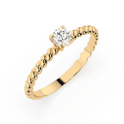 Solitaire Ring (Round), 0.3 ct — 101-10038(4.2)