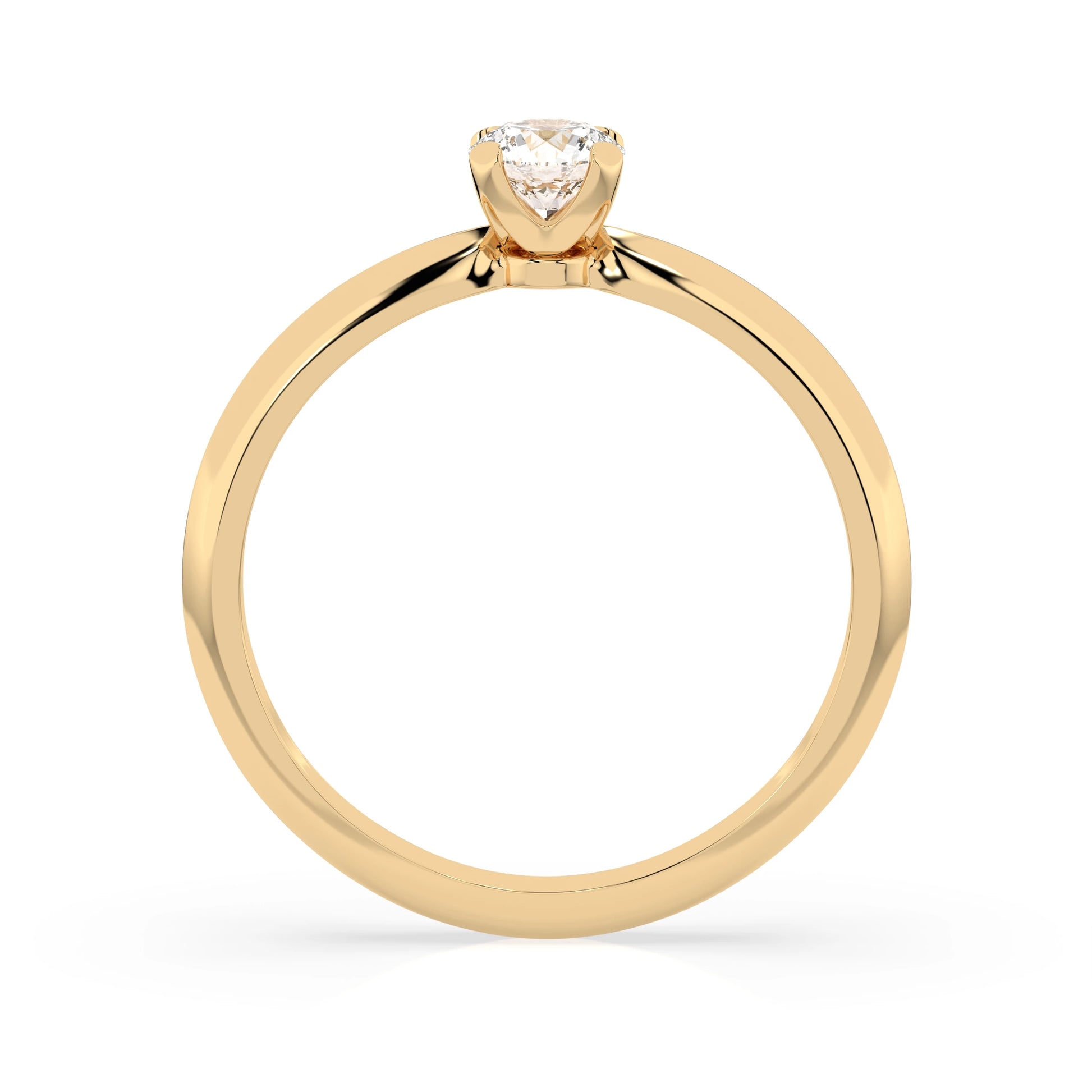 Solitaire Ring (Round), 0.3 ct — 101-10089(4.2)