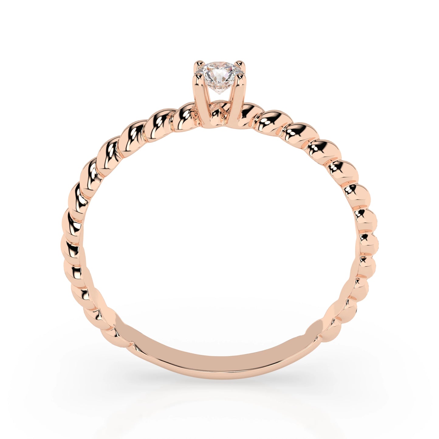 Solitaire Ring (Round), 0.06 ct — 101-10038(2.5)