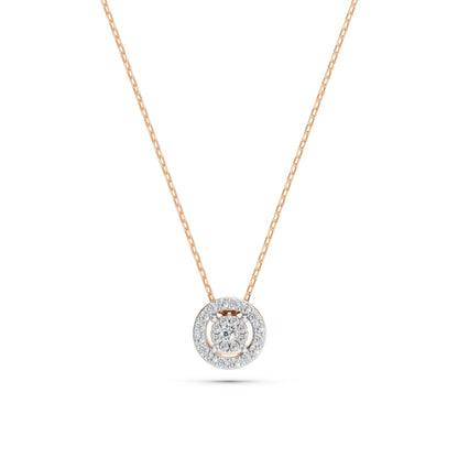Illusion Necklace (Round), 0.03 ct — 104-10002(2.0)