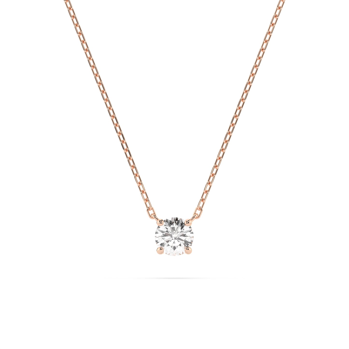 Solitaire Necklace (Round), 0.15 ct — 104-10040(3.4)