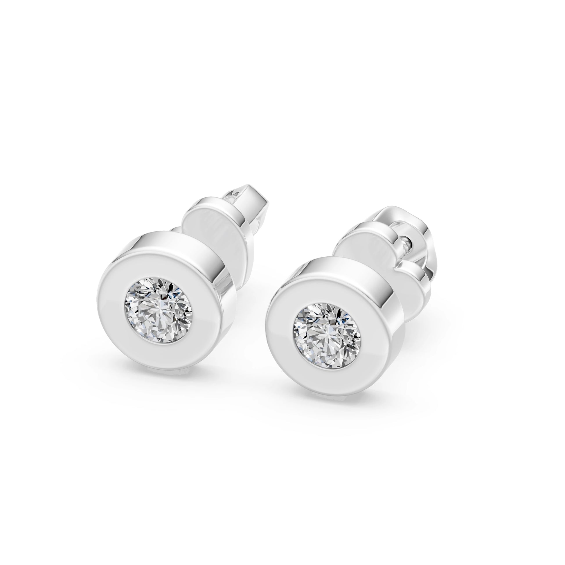 Solitaire Butterfly Earring, 0.4 ct — 102-10050(3.7)
