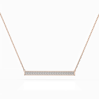 Minimalism Necklace (Round), 0.12 ct — 104-10024