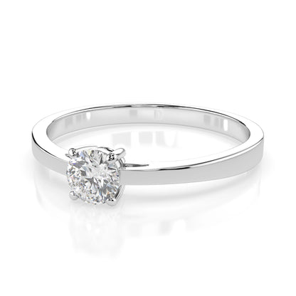 Solitaire Ring (Round), 0.3 ct — 101-10012/1(4.2)