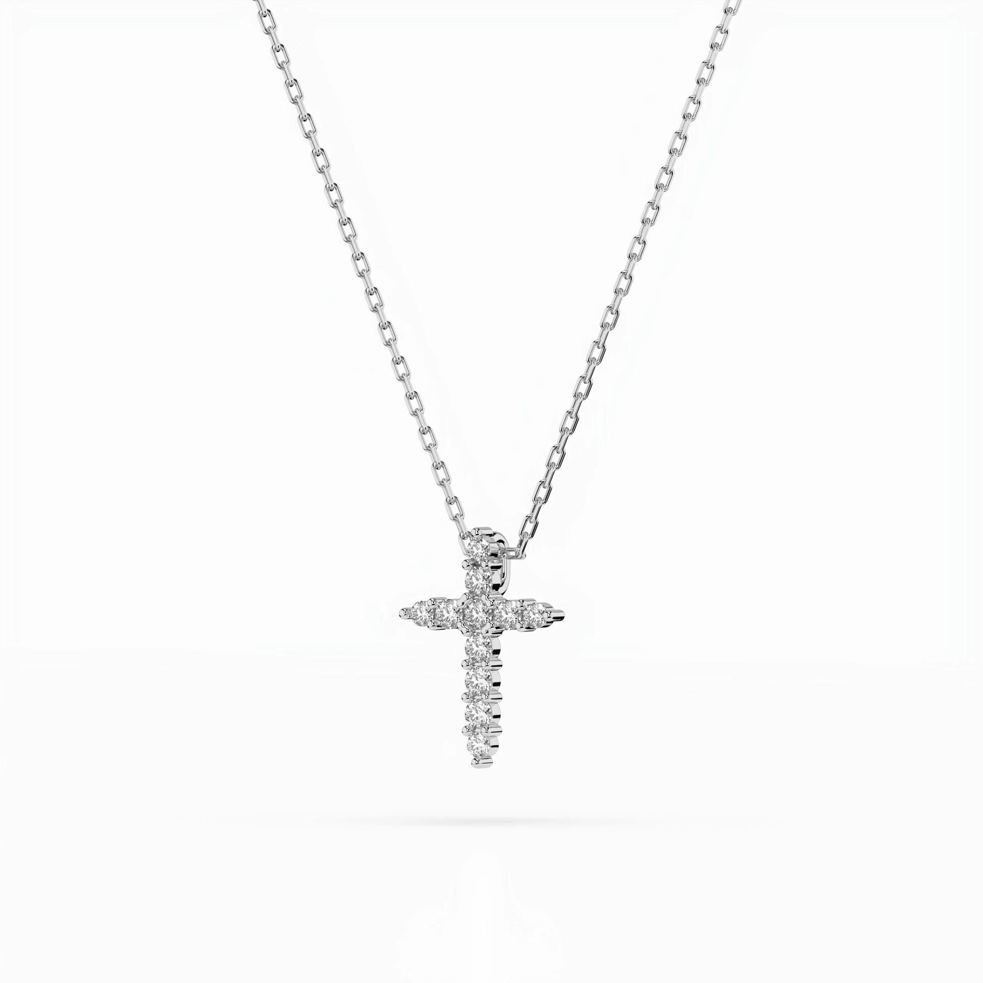 Minimalism Necklace (Round), 0.07 ct — 104-10020
