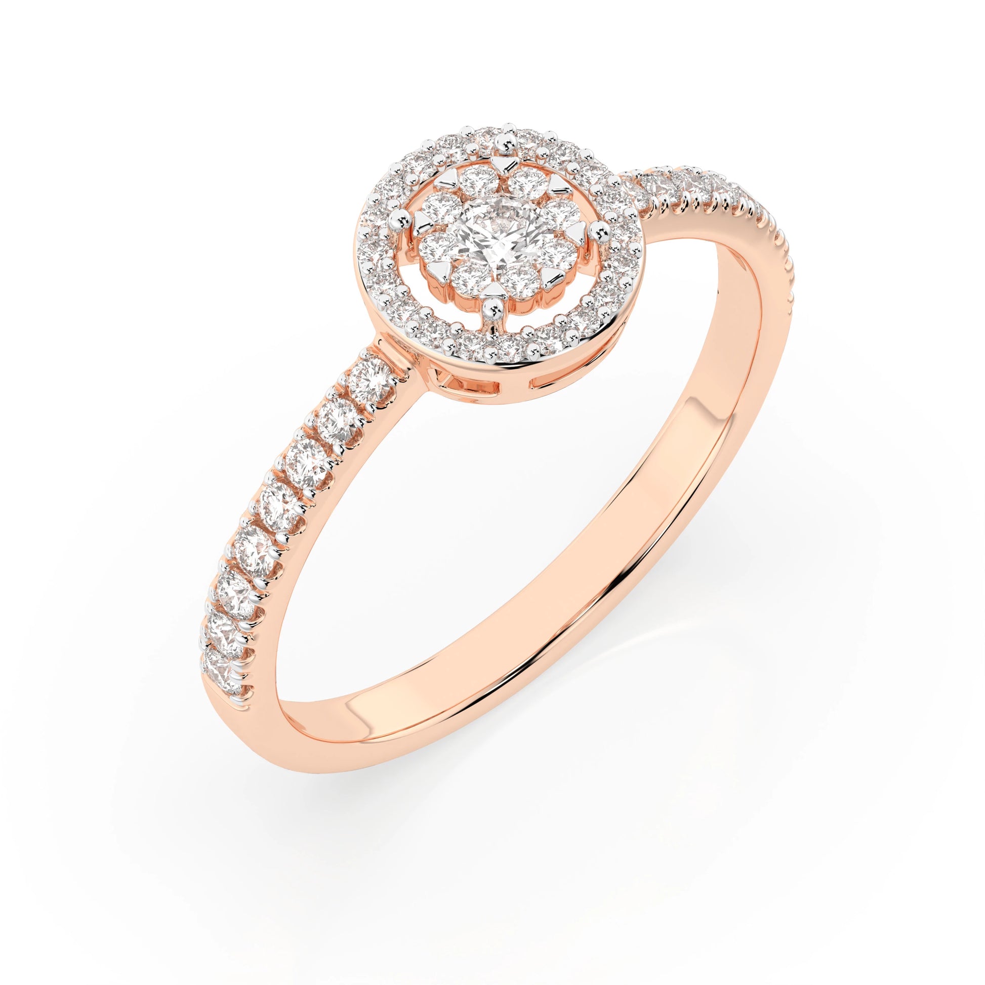 Illusion Ring (Round), 0.06 ct — 101-10018(2.5)