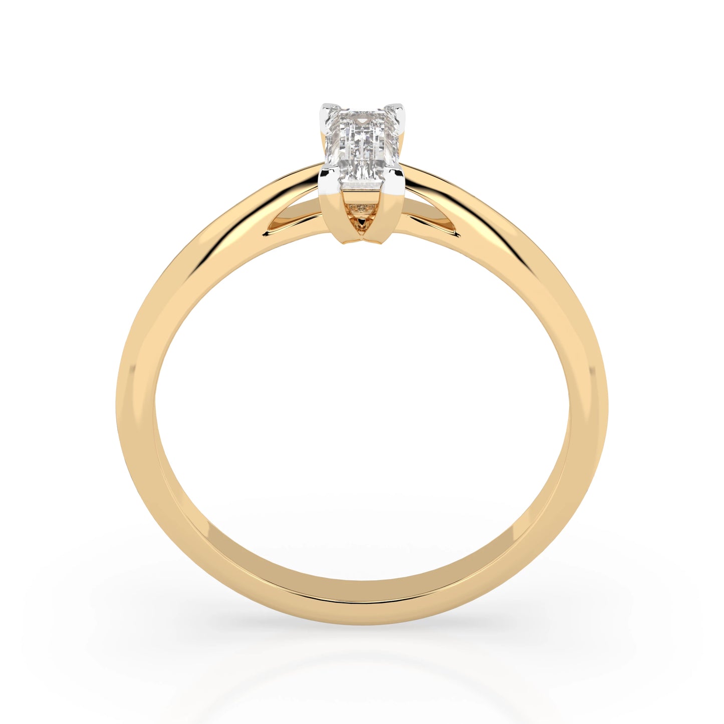 Solitaire Ring (Baguette), 0.3 ct — 101-10190(0.30)BAQ