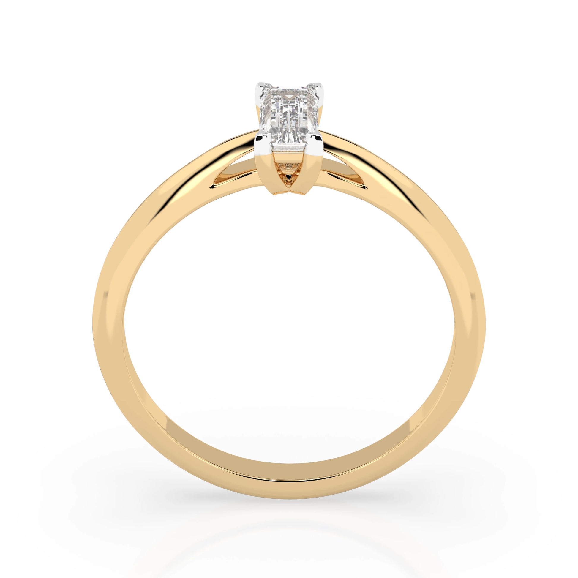 Solitaire Ring (Baguette), 0.3 ct — 101-10190(0.30)BAQ