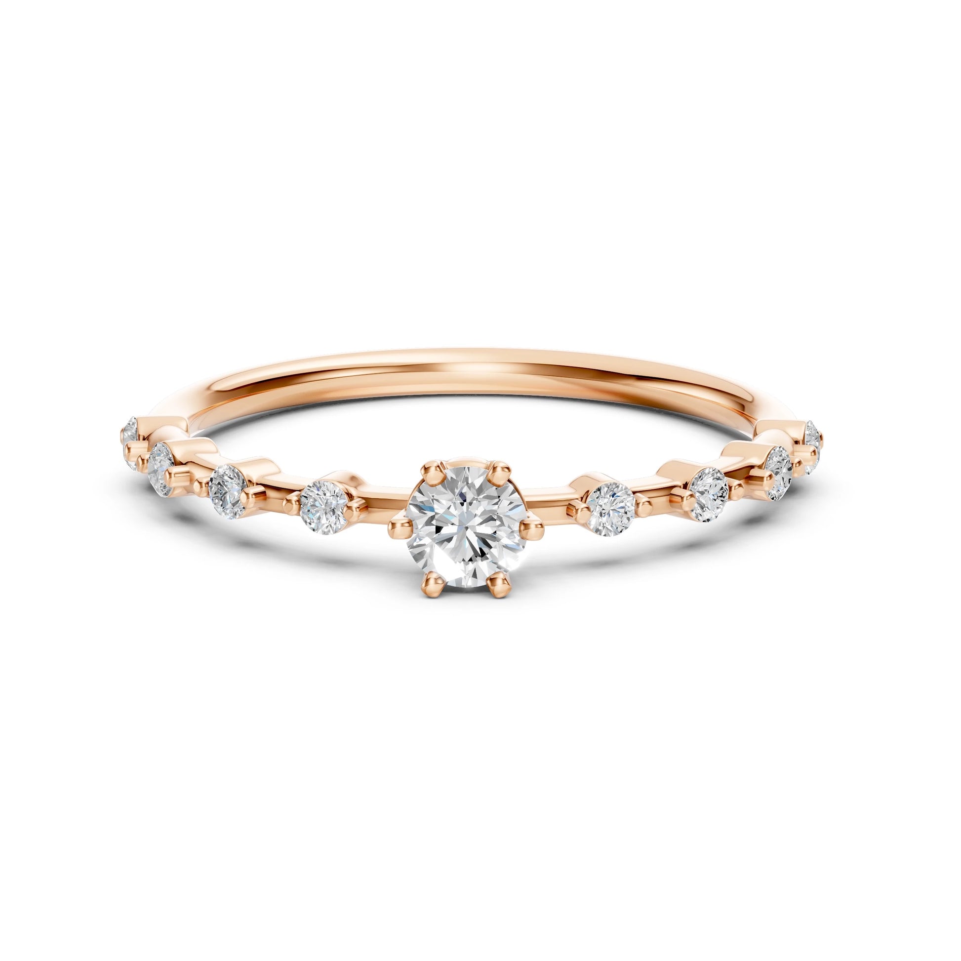 Solitaire Eternity Ring (Round), 0.2 ct — 101-10144(3.7)