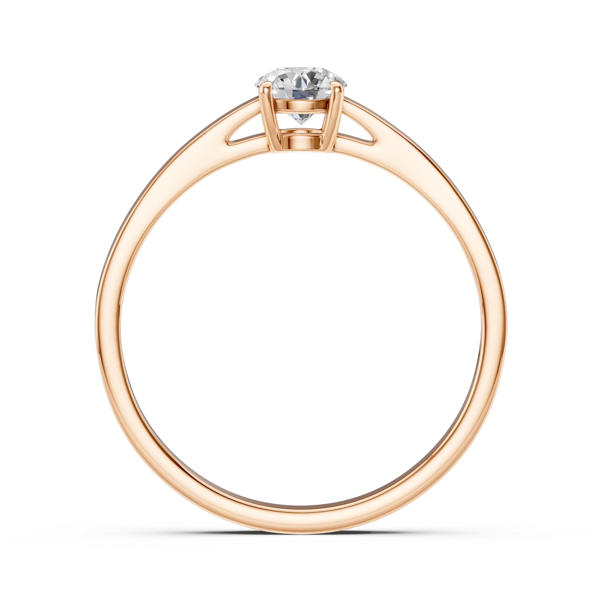Solitaire Ring (Round), 0.4 ct — 101-10012/1(4.7)