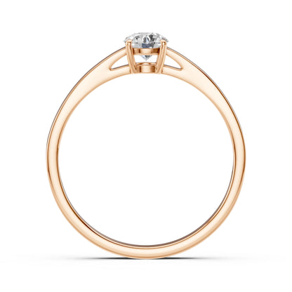 Solitaire Ring (Round), 0.4 ct — 101-10012/1(4.7)