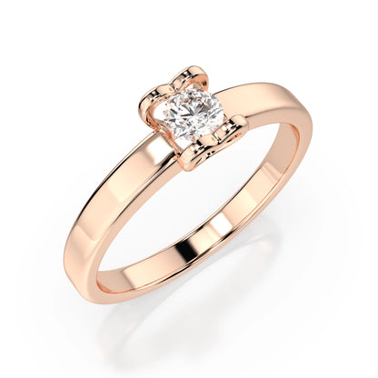 Solitaire Ring (Round), 0.15 ct — 101-10013(3.4)