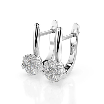 Illusion Earring (Round), 0.12 ct — 102-10015/1(2.5)