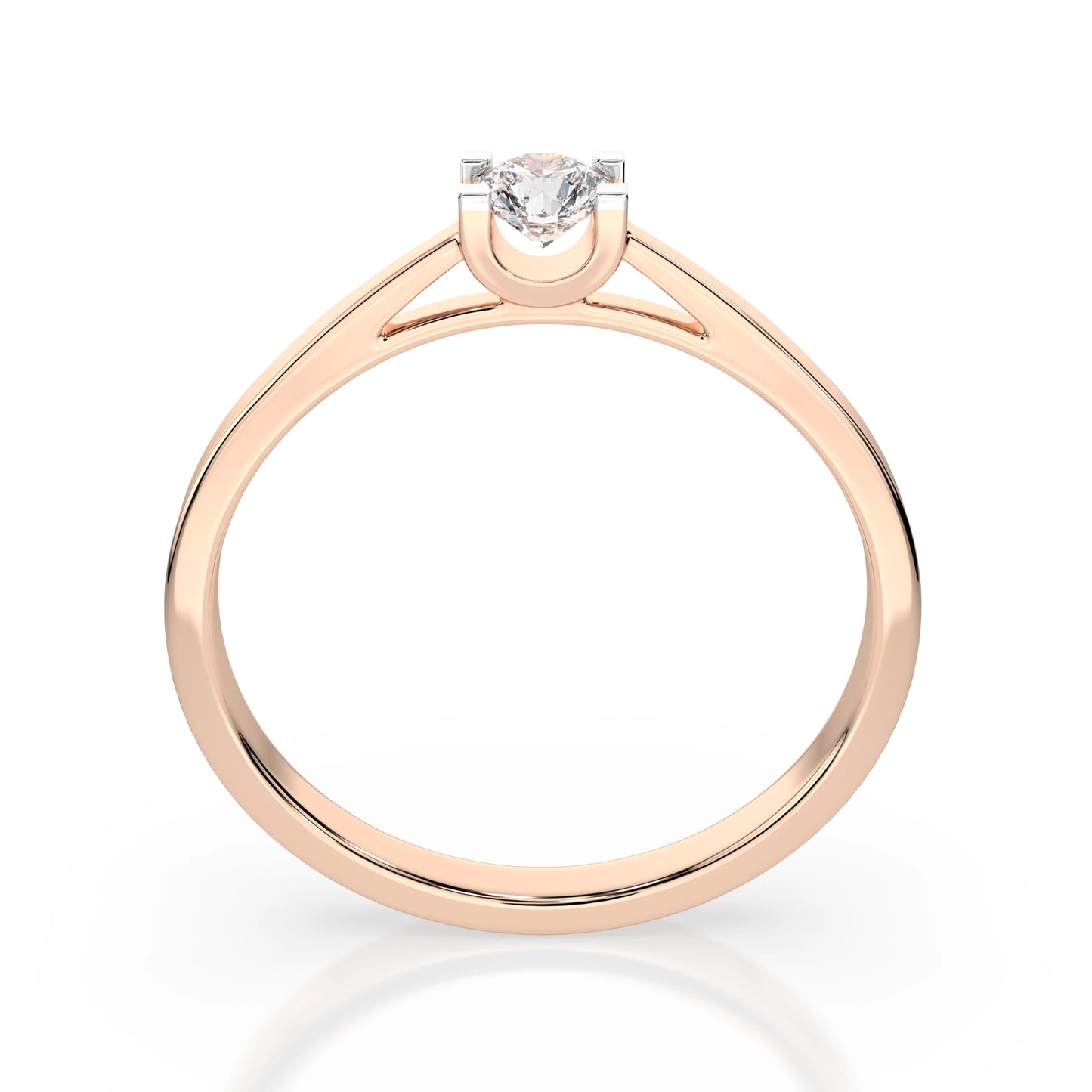 Solitaire Ring (Round), 0.15 ct — 101-10020(3.4)