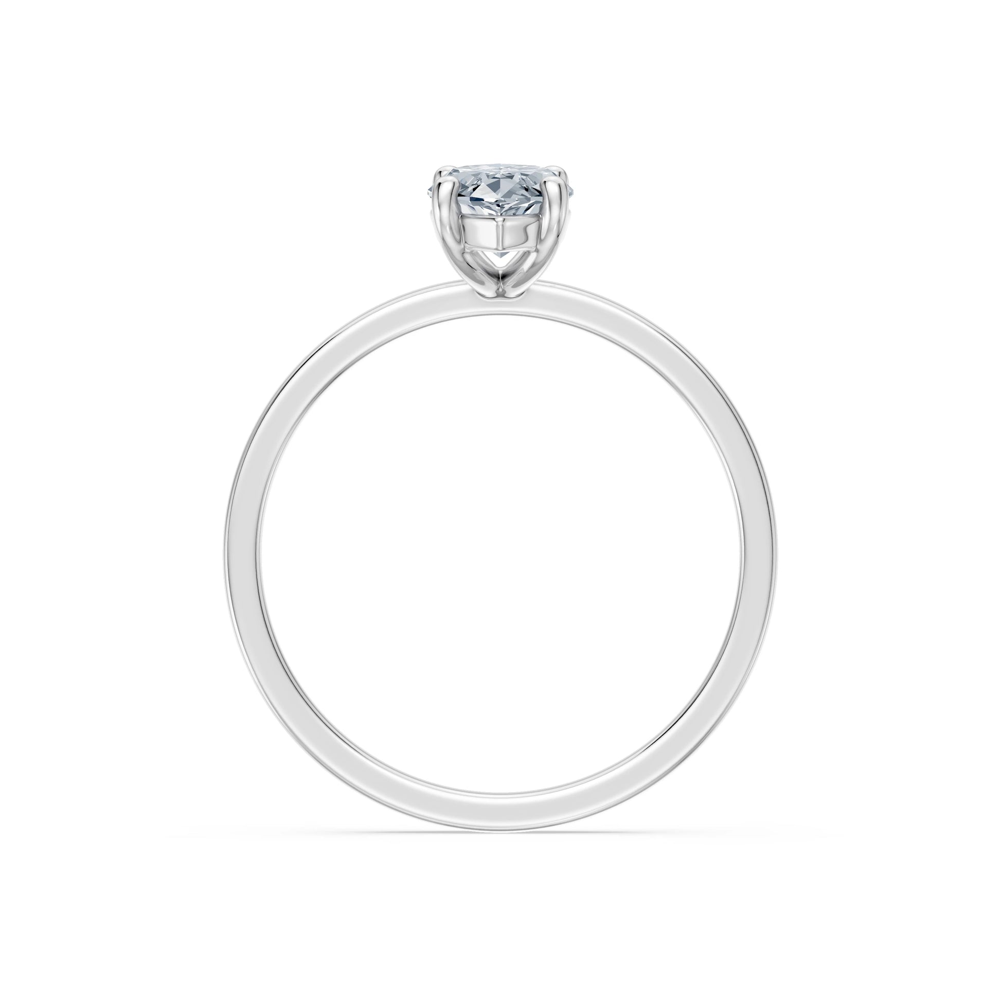 Marquise Lab Grown Diamond Solitaire Engagement Ring 1.0ct by Qutahia Jewellery