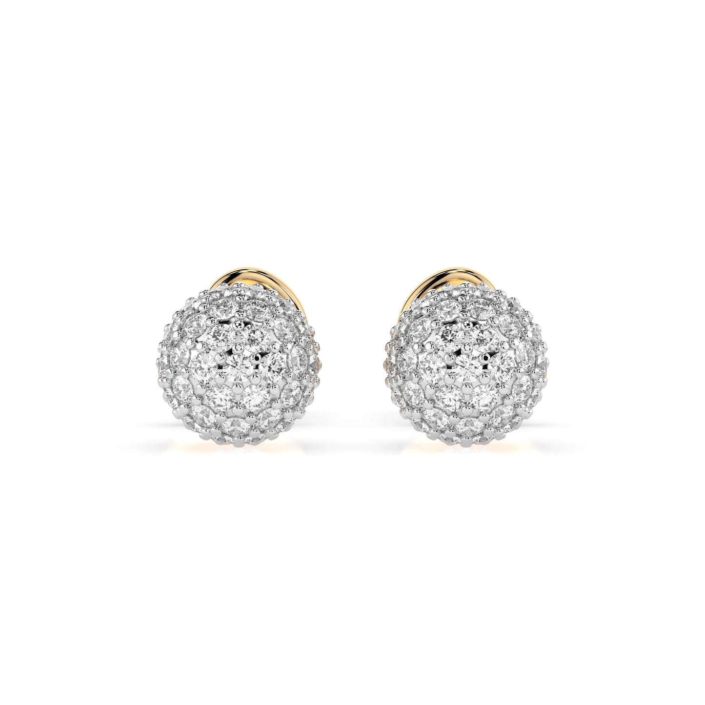 Illusion Earring (Round), 0.46 ct — 102-10090