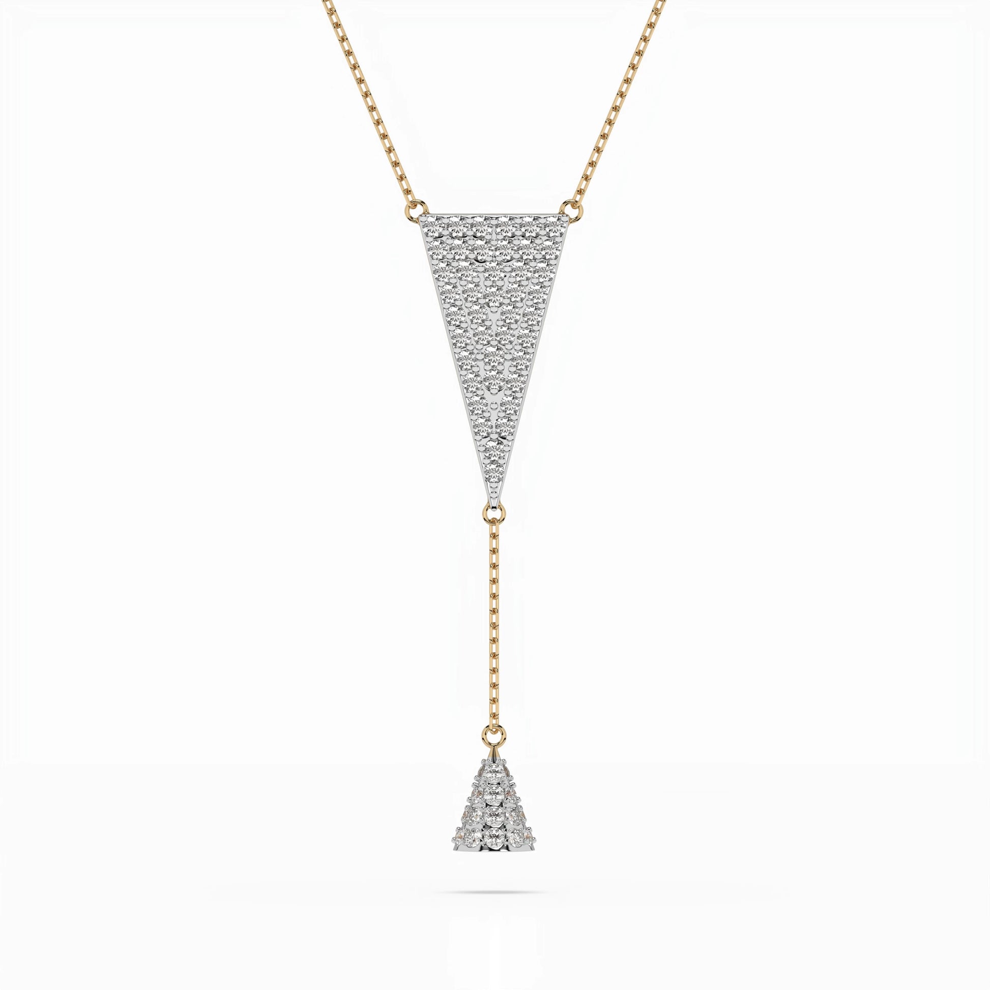 Minimalism Necklace (Round), 0.41 ct — 104-10018/2