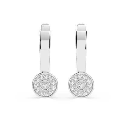 Illusion Earring (Round), 0.13 ct — 102-10075
